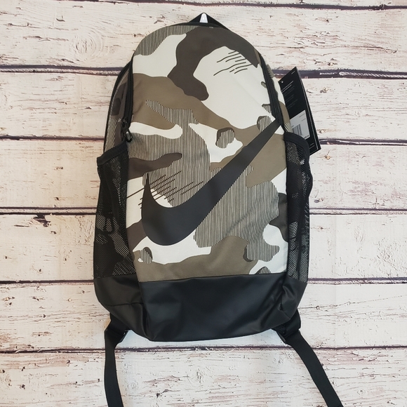 Nike Bags Nwt Nike Brasilia Green Camo Print Backpack Poshmark